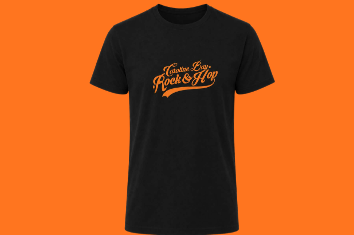 Men's 2027 Caroline Bay Rock and Hop Tee Shirt - Black