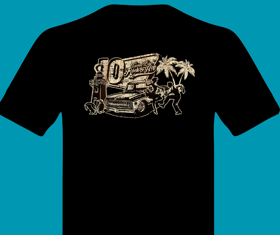 Men's Black Aged Tee Shirt